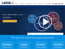 Tablet Screenshot of ledasecurity.com.au